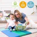 Turning Tiles Activity Play Mat, Colorful Tummy Time Folding Foam Mat