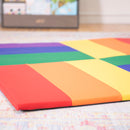Turning Tiles Activity Play Mat, Colorful Tummy Time Folding Foam Mat