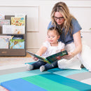 Turning Tiles Activity Play Mat, Colorful Tummy Time Folding Foam Mat