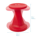 Twist Wobble Stool, Active Learning Chair, Flex Seating, 18in Seat Height