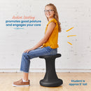 Twist Wobble Stool, Active Learning Chair, Flex Seating, 18in Seat Height