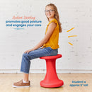 Twist Wobble Stool, Active Learning Chair, Flex Seating, 18in Seat Height