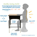 Twist Wobble Stool, Active Learning Chair, Flex Seating, 18in Seat Height