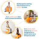 Wave Seat, Active Learning Chair, Flexible Seating, 18in - 19.6in Seat Height