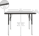 24" x 36" Rectangle T-Mold Activity Table